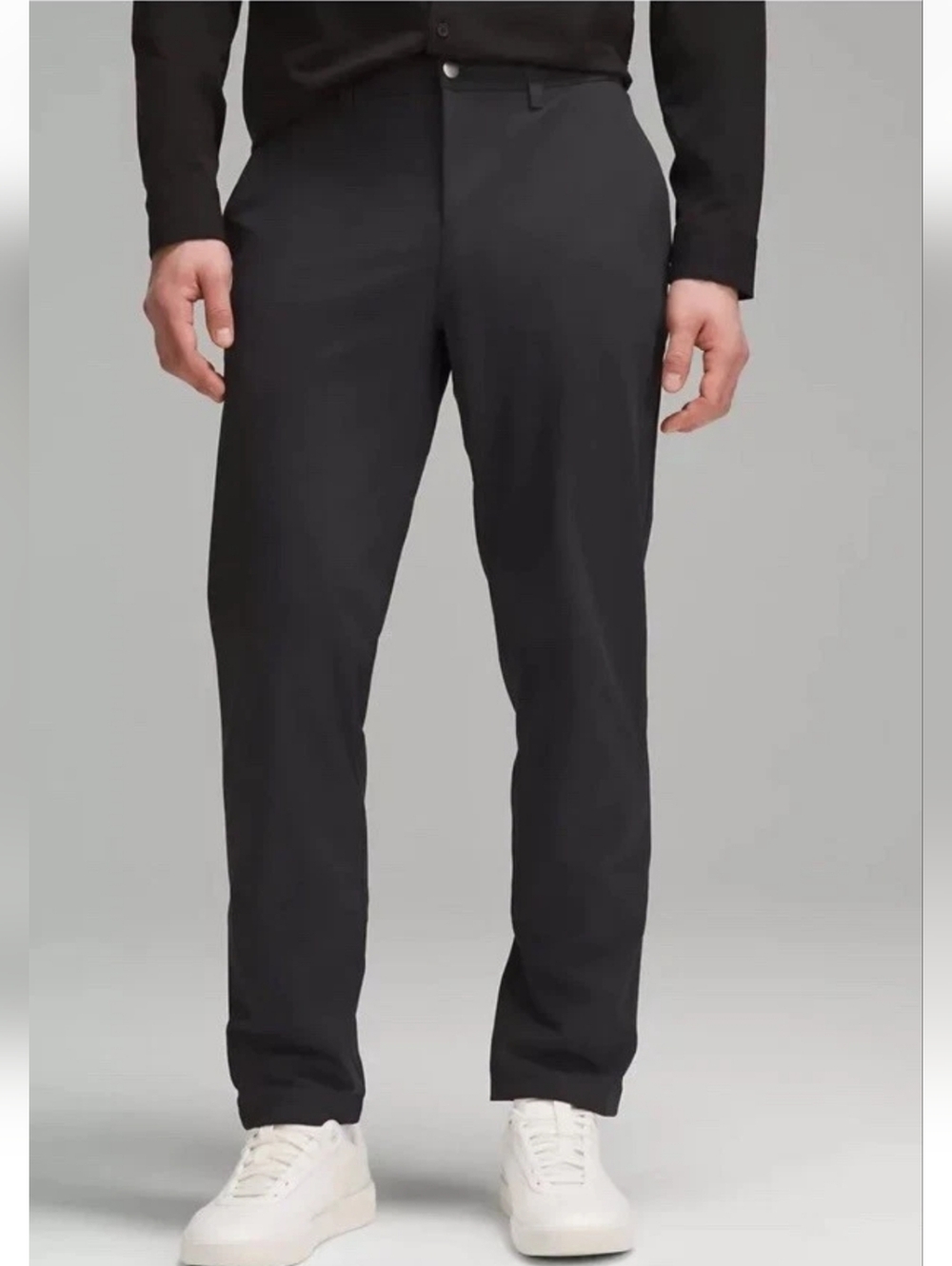 Lululemon ABC Classic Fit Trouser Warpstreme Obsidian Dark Gray Size 32x33 Mens